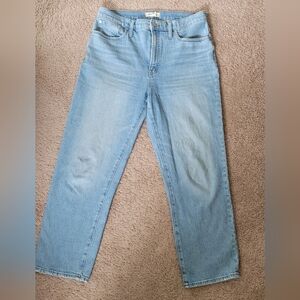 Madewell - The Perfect Vintage Straight Jean, 30, faded light blue